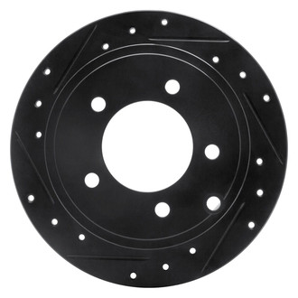 R1 Concepts® - eLINE™ Drilled and Slotted 1-Piece Rear Driver Side Brake Rotor