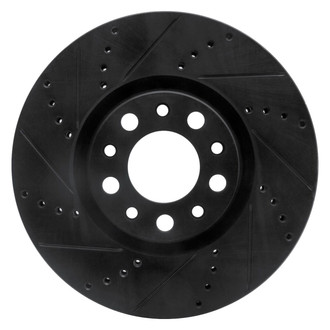 R1 Concepts® - eLINE™ Drilled and Slotted 1-Piece Front Driver Side Brake Rotor