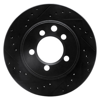 R1 Concepts® - eLINE™ Drilled and Slotted 1-Piece Front Driver Side Brake Rotor