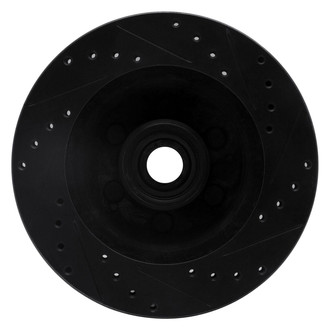 R1 Concepts® - eLINE™ Drilled and Slotted 1-Piece Front Driver Side Brake Rotor
