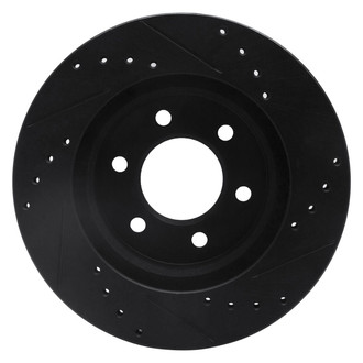 R1 Concepts® - eLINE™ Drilled and Slotted 1-Piece Front Driver Side Brake Rotor