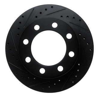 R1 Concepts® - eLINE™ Drilled and Slotted 1-Piece Front Driver Side Brake Rotor