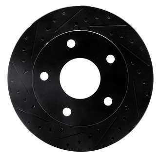 R1 Concepts® - eLINE™ Drilled and Slotted 1-Piece Front Driver Side Brake Rotor