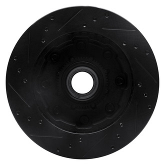R1 Concepts® - eLINE™ Drilled and Slotted 1-Piece Front Passenger Side Brake Rotor