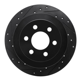 R1 Concepts® - eLINE™ Drilled and Slotted 1-Piece Rear Driver Side Brake Rotor