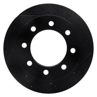 R1 Concepts® - eLINE™ Drilled and Slotted 1-Piece Rear Passenger Side Brake Rotor