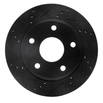 R1 Concepts® - eLINE™ Drilled and Slotted 1-Piece Front Brake Rotor