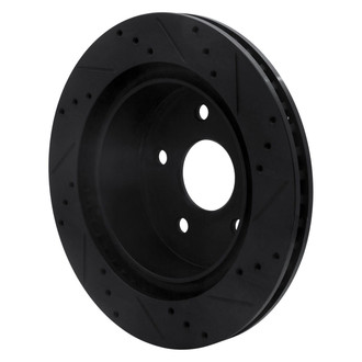 R1 Concepts® - eLINE™ Drilled and Slotted 1-Piece Rear Driver Side Brake Rotor