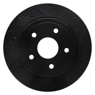 R1 Concepts® - eLINE™ Drilled and Slotted 1-Piece Rear Passenger Side Brake Rotor