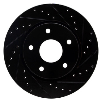 R1 Concepts® - eLINE™ Drilled and Slotted 1-Piece Front Passenger Side Brake Rotor