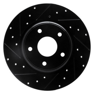 R1 Concepts® - eLINE™ Drilled and Slotted 1-Piece Rear Driver Side Brake Rotor