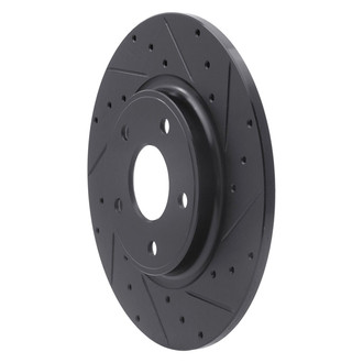 R1 Concepts® - eLINE™ Drilled and Slotted 1-Piece Rear Passenger Side Brake Rotor