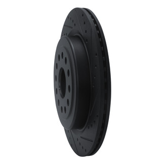 R1 Concepts® - eLINE™ Drilled and Slotted 1-Piece Rear Passenger Side Brake Rotor