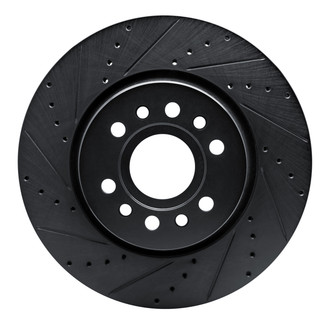 R1 Concepts® - eLINE™ Drilled and Slotted 1-Piece Front Driver Side Brake Rotor