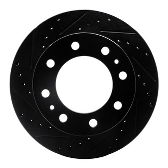 R1 Concepts® - eLINE™ Drilled and Slotted 1-Piece Rear Driver Side Brake Rotor