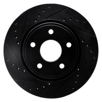R1 Concepts® - eLINE™ Drilled and Slotted 1-Piece Front Driver Side Brake Rotor