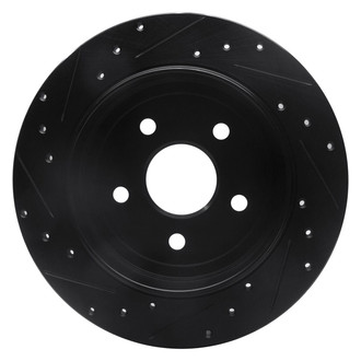 R1 Concepts® - eLINE™ Drilled and Slotted 1-Piece Rear Passenger Side Brake Rotor