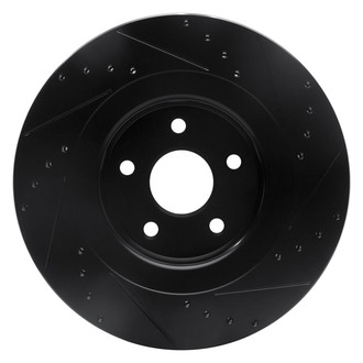 R1 Concepts® - eLINE™ Drilled and Slotted 1-Piece Front Driver Side Brake Rotor