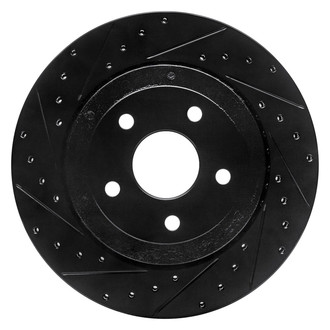 R1 Concepts® - eLINE™ Drilled and Slotted 1-Piece Rear Driver Side Brake Rotor