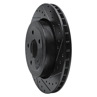 R1 Concepts® - eLINE™ Drilled and Slotted 1-Piece Rear Passenger Side Brake Rotor