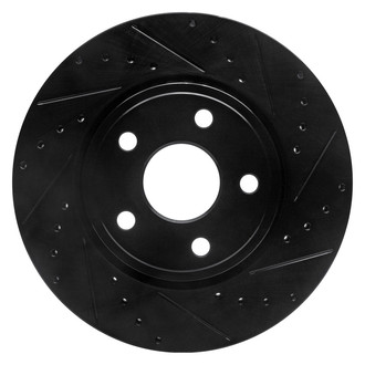 R1 Concepts® - eLINE™ Drilled and Slotted 1-Piece Front Passenger Side Brake Rotor