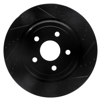 R1 Concepts® - eLINE™ Drilled and Slotted 1-Piece Rear Passenger Side Brake Rotor