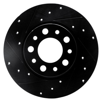 R1 Concepts® - eLINE™ Drilled and Slotted 1-Piece Rear Driver Side Brake Rotor