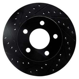 R1 Concepts® - eLINE™ Drilled and Slotted 1-Piece Front Driver Side Brake Rotor