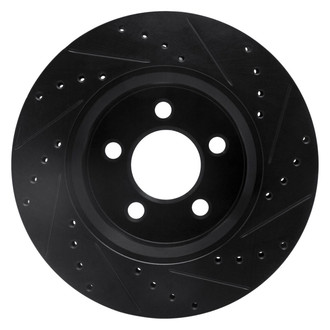 R1 Concepts® - eLINE™ Drilled and Slotted 1-Piece Front Driver Side Brake Rotor