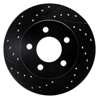 R1 Concepts® - eLINE™ Drilled and Slotted 1-Piece Front Driver Side Brake Rotor