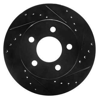 R1 Concepts® - eLINE™ Drilled and Slotted 1-Piece Front Passenger Side Brake Rotor