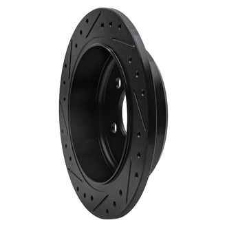 R1 Concepts® - eLINE™ Drilled and Slotted 1-Piece Rear Passenger Side Brake Rotor