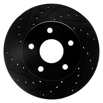 R1 Concepts® - eLINE™ Drilled and Slotted 1-Piece Front Driver Side Brake Rotor