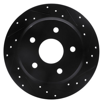R1 Concepts® - eLINE™ Drilled and Slotted 1-Piece Rear Passenger Side Brake Rotor