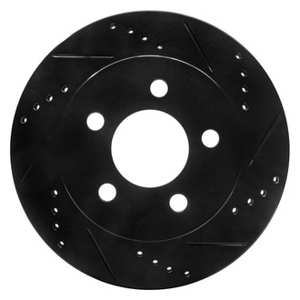 R1 Concepts® - eLINE™ Drilled and Slotted 1-Piece Front Passenger Side Brake Rotor