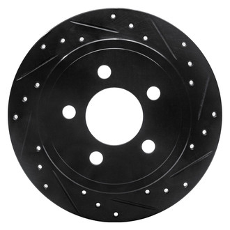 R1 Concepts® - eLINE™ Drilled and Slotted 1-Piece Rear Passenger Side Brake Rotor