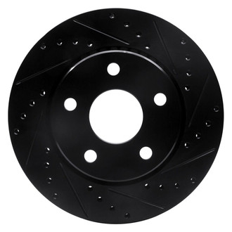 R1 Concepts® - eLINE™ Drilled and Slotted 1-Piece Front Passenger Side Brake Rotor