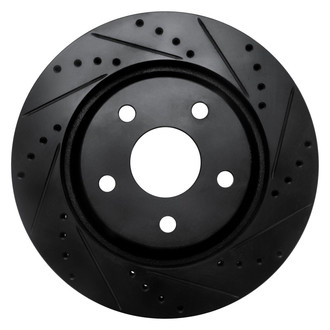 R1 Concepts® - eLINE™ Drilled and Slotted 1-Piece Front Passenger Side Brake Rotor