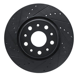 R1 Concepts® - eLINE™ Drilled and Slotted 1-Piece Front Driver Side Brake Rotor