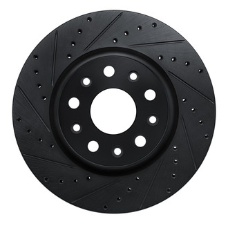 R1 Concepts® - eLINE™ Drilled and Slotted 1-Piece Front Driver Side Brake Rotor