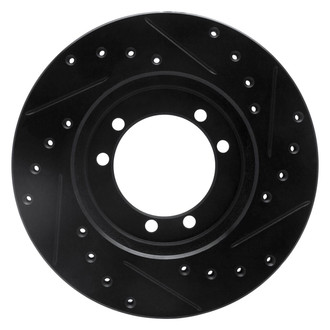 R1 Concepts® - eLINE™ Drilled and Slotted 1-Piece Rear Driver Side Brake Rotor