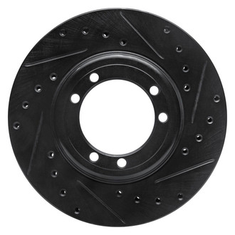 R1 Concepts® - eLINE™ Drilled and Slotted 1-Piece Rear Passenger Side Brake Rotor