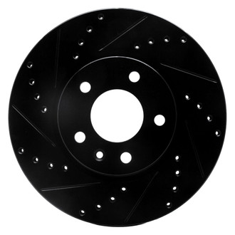 R1 Concepts® - eLINE™ Drilled and Slotted 1-Piece Front Driver Side Brake Rotor