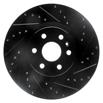 R1 Concepts® - eLINE™ Drilled and Slotted 1-Piece Front Passenger Side Brake Rotor