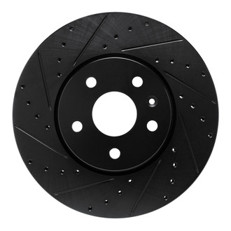 R1 Concepts® - eLINE™ Drilled and Slotted 1-Piece Front Driver Side Brake Rotor
