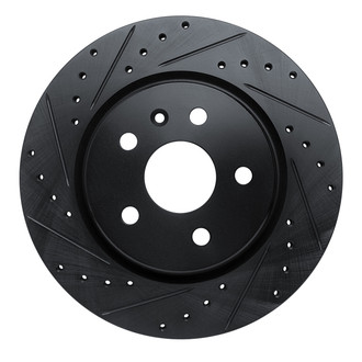 R1 Concepts® - eLINE™ Drilled and Slotted 1-Piece Rear Driver Side Brake Rotor