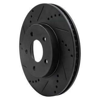 R1 Concepts® - eLINE™ Drilled and Slotted 1-Piece Front Driver Side Brake Rotor