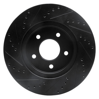 R1 Concepts® - eLINE™ Drilled and Slotted 1-Piece Front Passenger Side Brake Rotor
