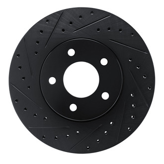 R1 Concepts® - eLINE™ Drilled and Slotted 1-Piece Front Driver Side Brake Rotor