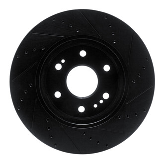 R1 Concepts® - eLINE™ Drilled and Slotted 1-Piece Front Driver Side Brake Rotor